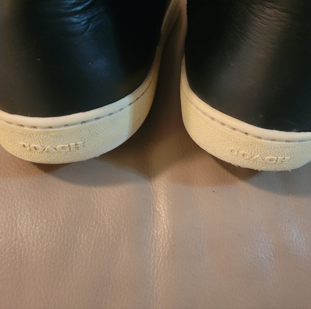 COACH Black and Gray High-Top Sneakers - Picture 4 of 12